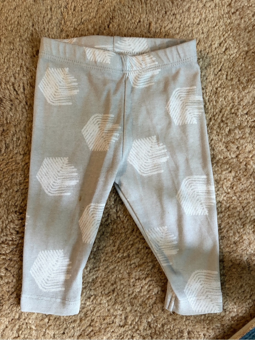 Hanes Grey Feather Print Kids Leggings